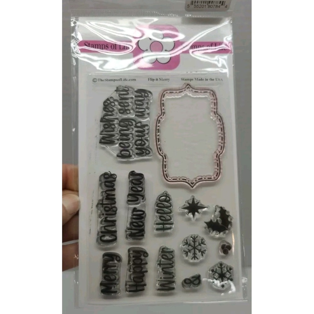 Stamps of Life Scrapbooking Stamps Flip It Merry